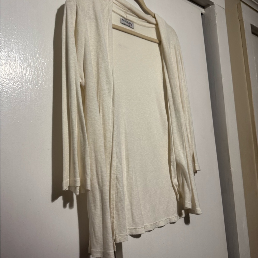 Michael Stars Cream Open Front Cardigan!